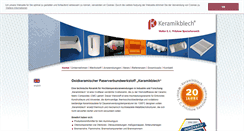 Desktop Screenshot of keramikblech.com