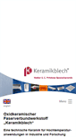 Mobile Screenshot of keramikblech.com